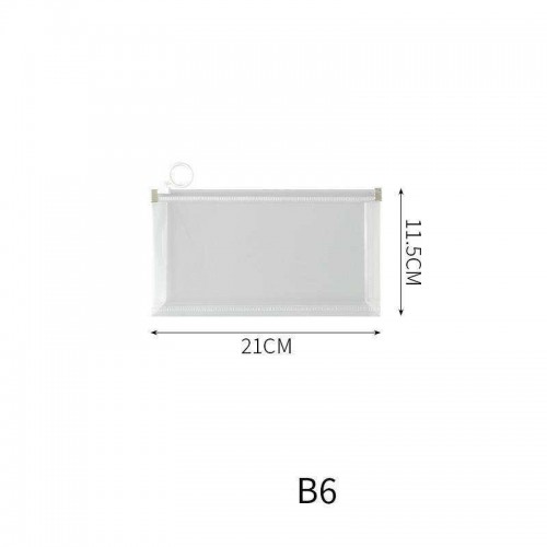 PPE透明防水膠拉鏈袋文具筆袋 BH-0009