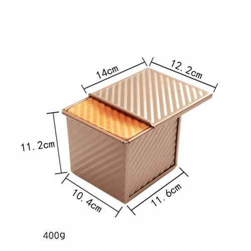 金色波紋土司盒麵包模具 MBH-0001